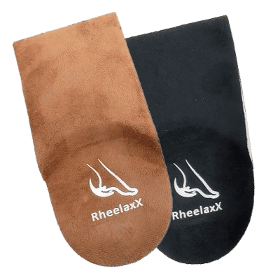 Semelles Rheelaxx® deux couleurs Beige et Noir